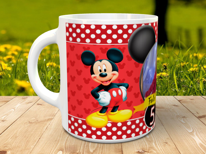 Taza Mickey personalizada con foto - English - Malgrat Market
