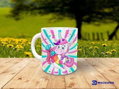 Taza unicornio con foto